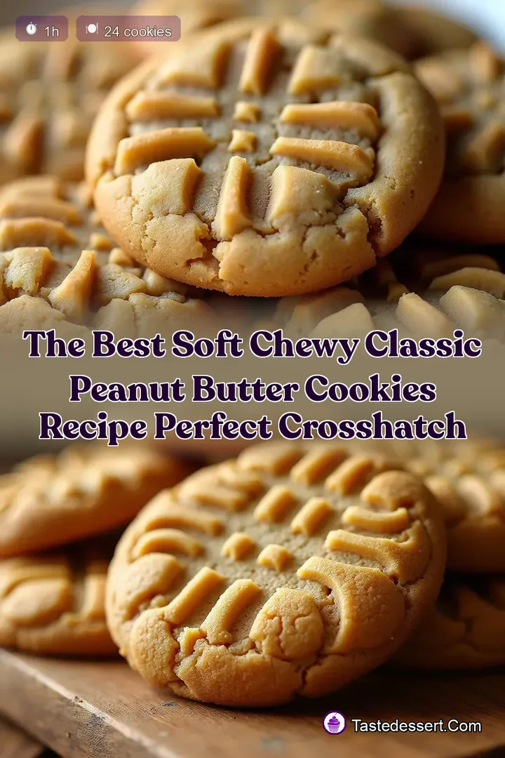 The Best Soft Chewy Classic Peanut Butter Cookies Recipe Perfect Crosshatch