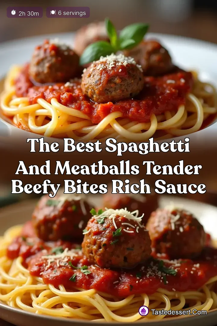 The Best Spaghetti and Meatballs Tender Beefy Bites Rich Sauce