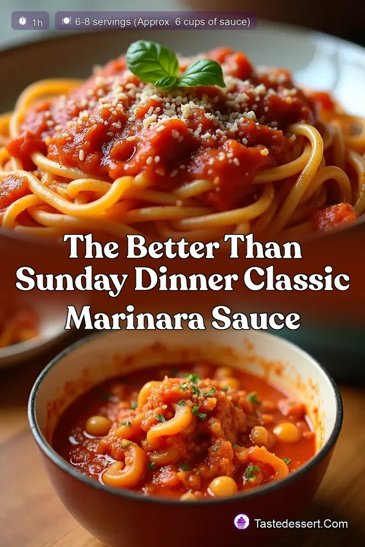 The Better Than Sunday Dinner Classic Marinara Sauce