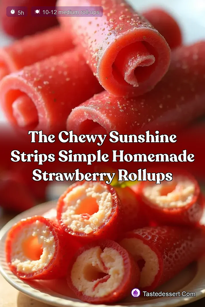 The Chewy Sunshine Strips Simple Homemade Strawberry RollUps