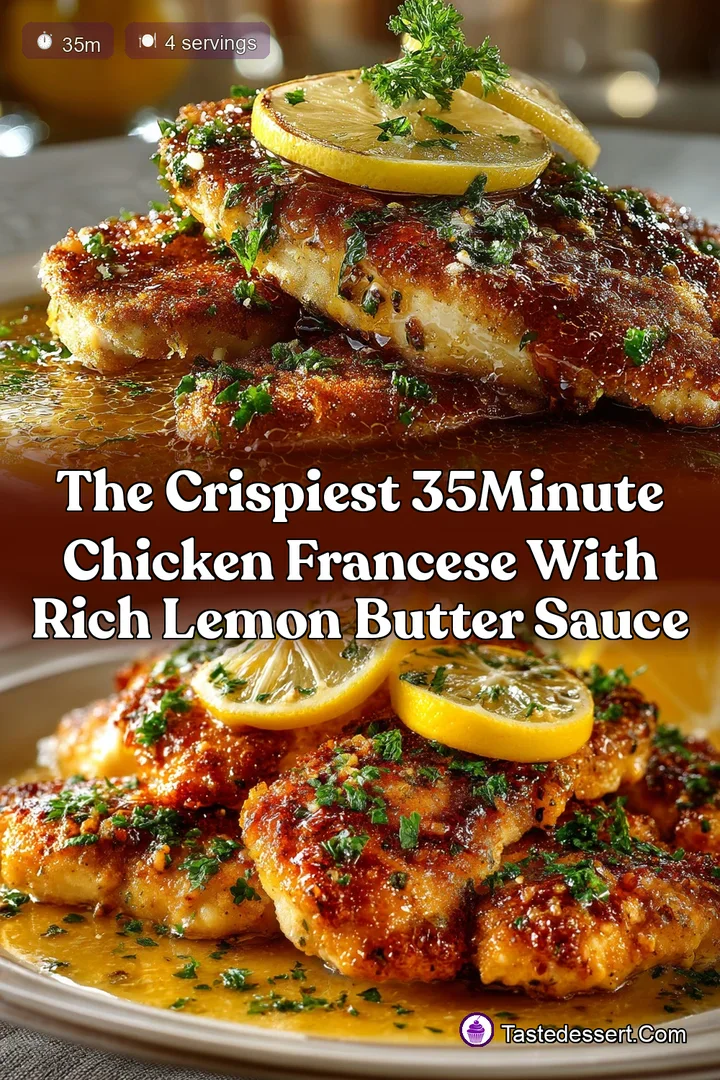 The Crispiest 35Minute Chicken Francese with Rich Lemon Butter Sauce