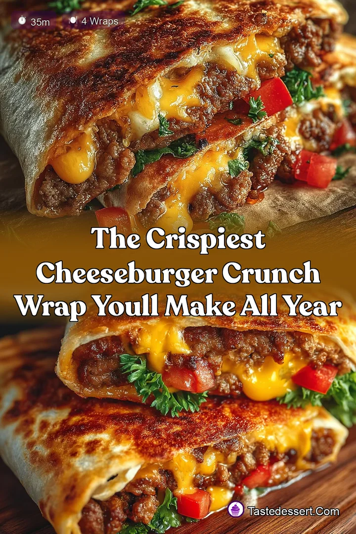 The Crispiest Cheeseburger Crunch Wrap Youll Make All Year