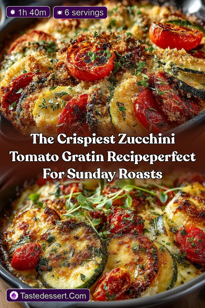 The Crispiest Zucchini Tomato Gratin RecipePerfect for Sunday Roasts