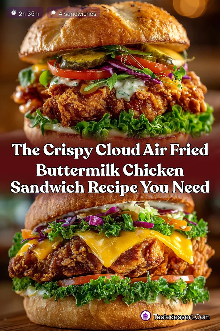The Crispy Cloud Air Fried Buttermilk Chicken Sandwich Recipe You Need