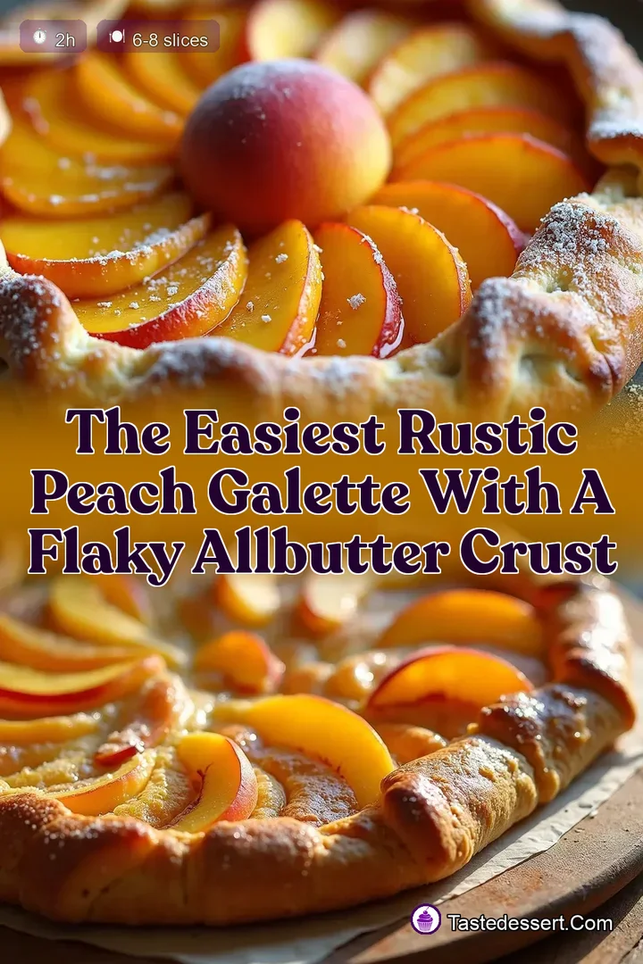The Easiest Rustic Peach Galette with a Flaky AllButter Crust