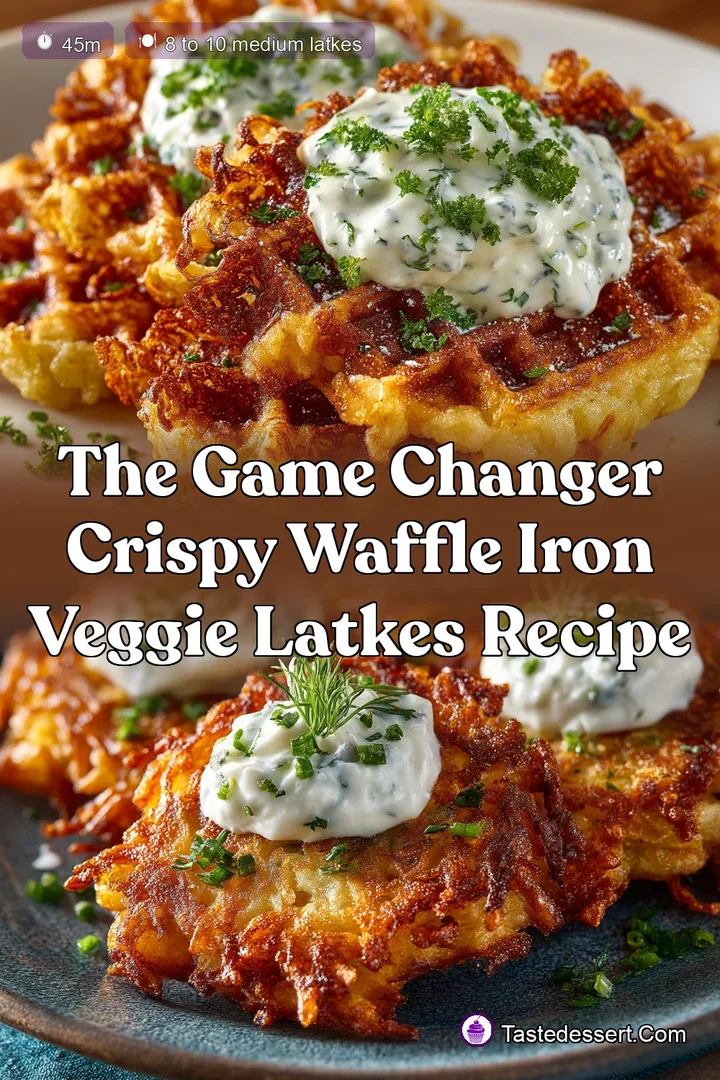 The Game Changer Crispy Waffle Iron Veggie Latkes Recipe