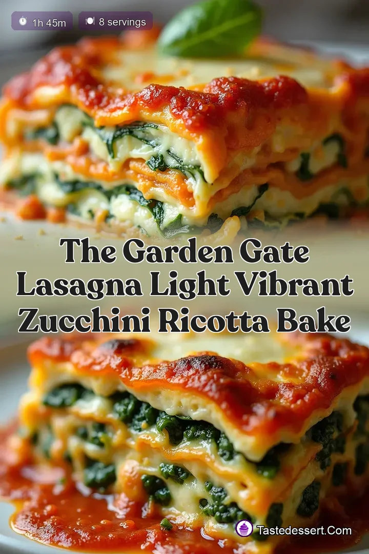 The Garden Gate Lasagna Light Vibrant Zucchini Ricotta Bake