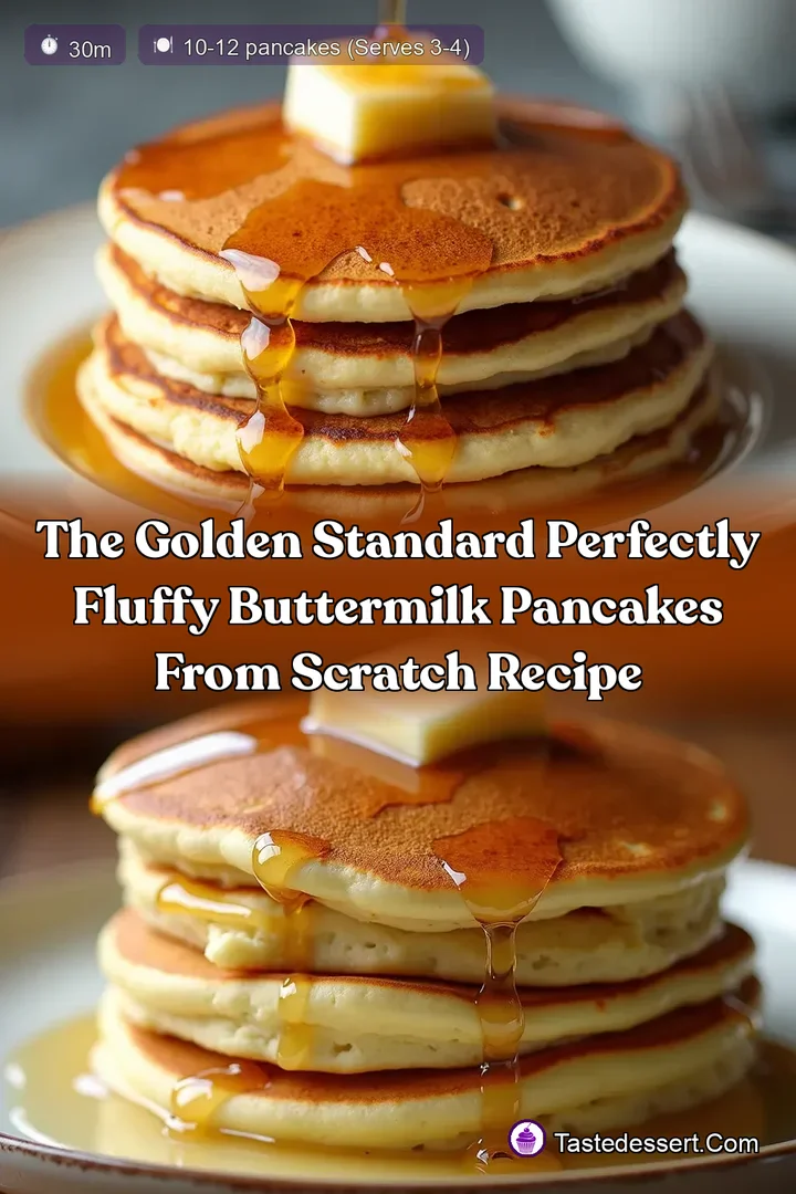 The Golden Standard Perfectly Fluffy Buttermilk Pancakes From Scratch Recipe