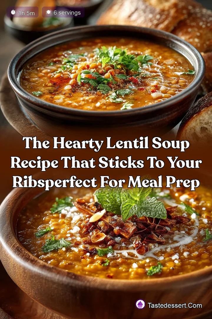 The Hearty Lentil Soup Recipe That Sticks To Your RibsPerfect for Meal Prep