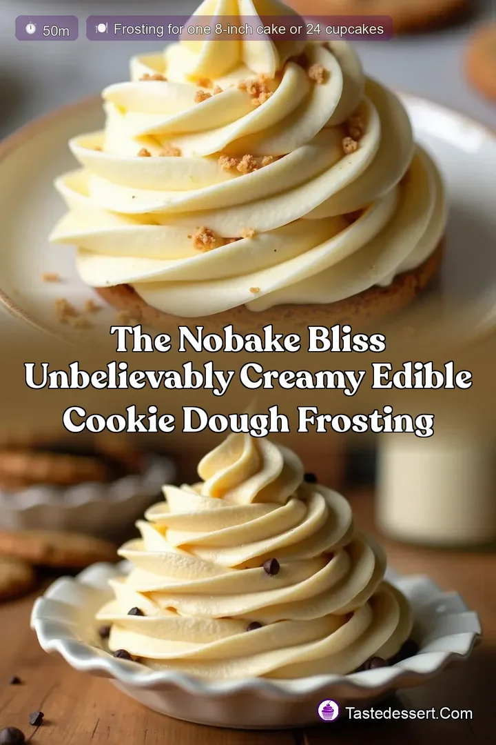 The NoBake Bliss Unbelievably Creamy Edible Cookie Dough Frosting