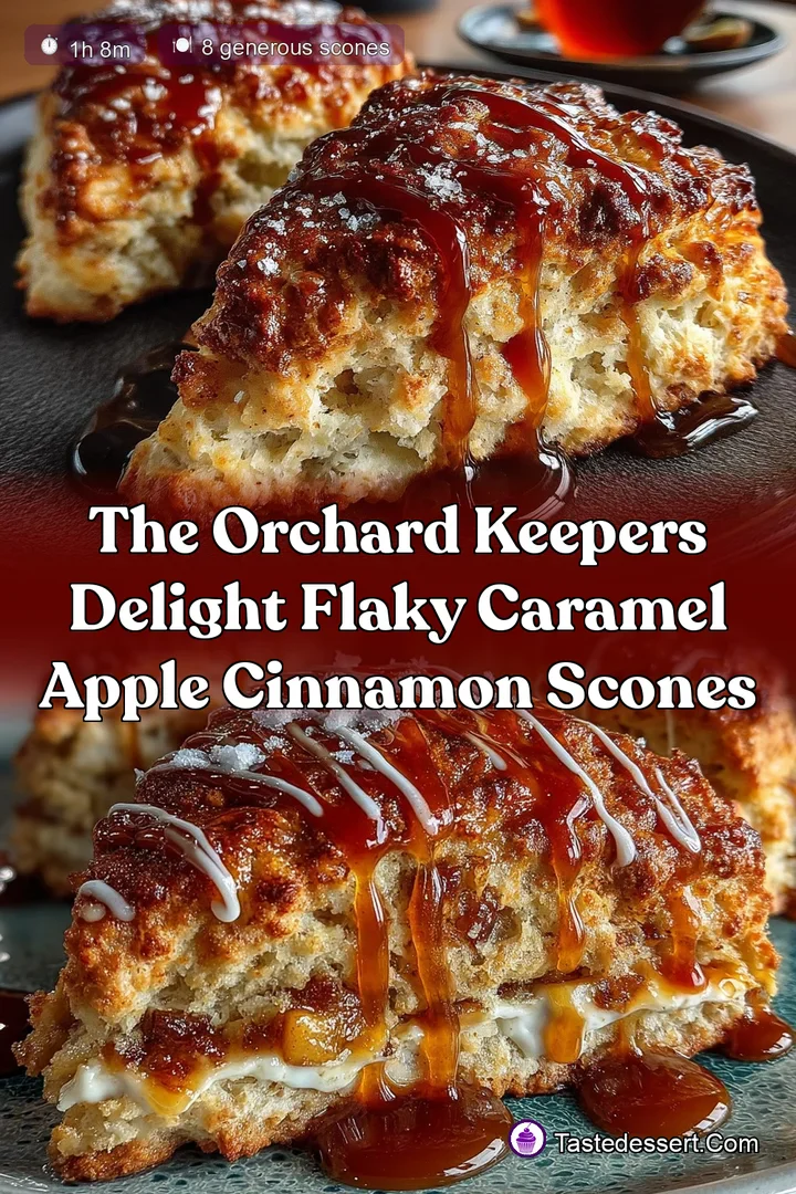 The Orchard Keepers Delight Flaky Caramel Apple Cinnamon Scones
