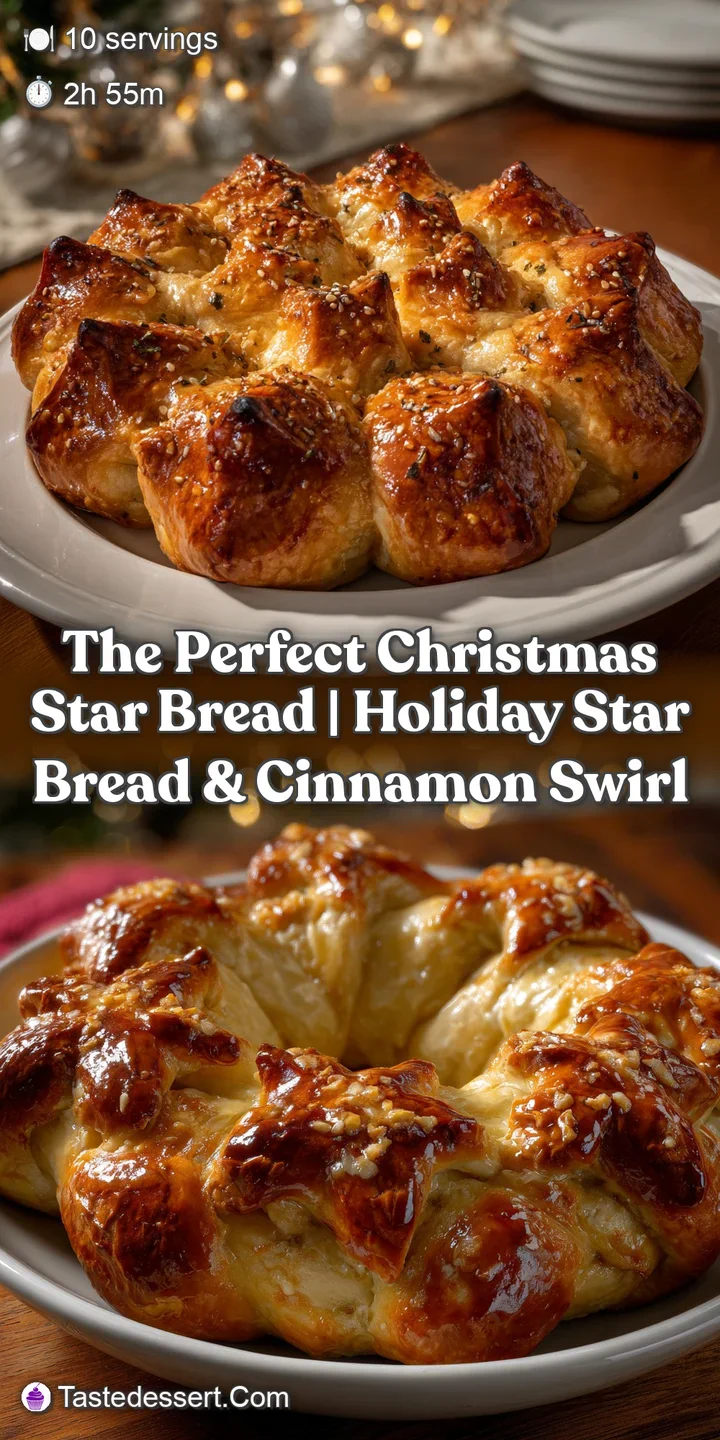 The Perfect Christmas Star Bread | Holiday Star Bread & Cinnamon Swirl