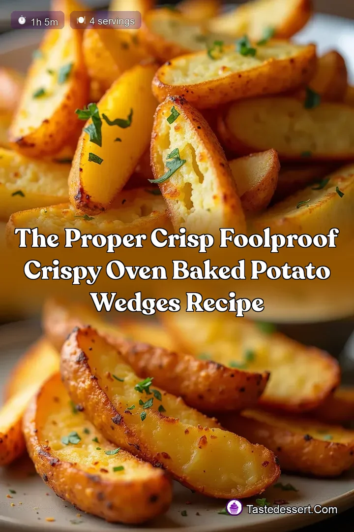 The Proper Crisp Foolproof Crispy Oven Baked Potato Wedges Recipe