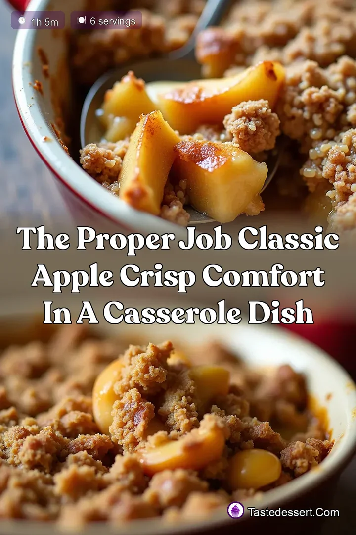 The Proper Job Classic Apple Crisp Comfort in a Casserole Dish
