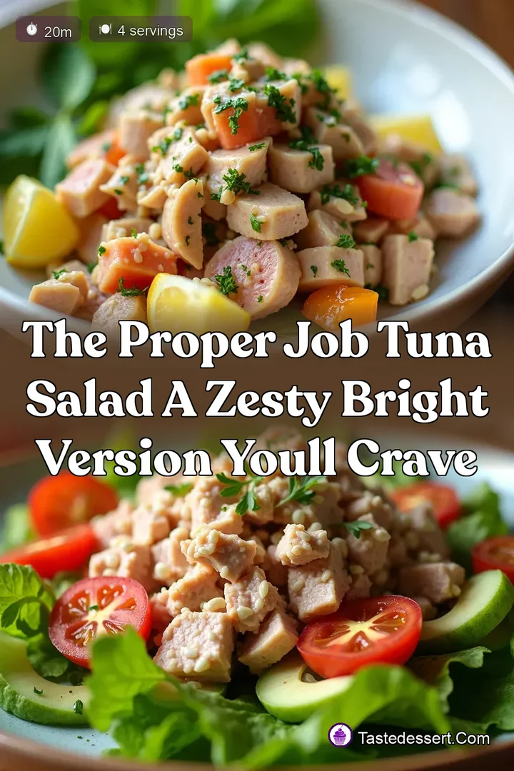 The Proper Job Tuna Salad A Zesty Bright Version Youll Crave