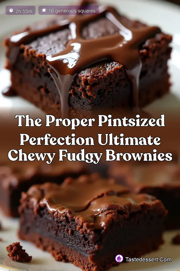 The Proper PintSized Perfection Ultimate Chewy Fudgy Brownies