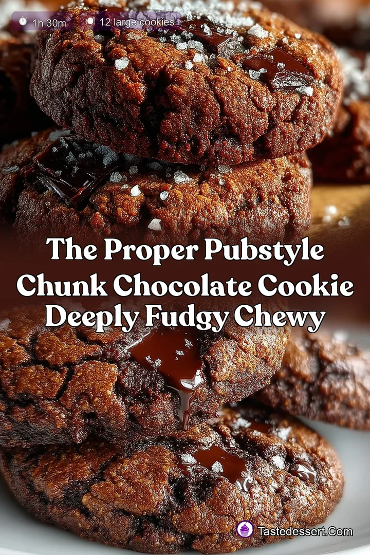 The Proper PubStyle Chunk Chocolate Cookie Deeply Fudgy Chewy