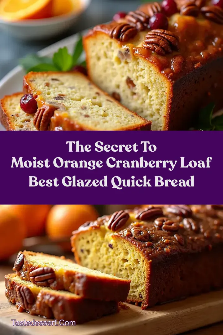 The Secret to Moist Orange Cranberry Loaf Best Glazed Quick Bread