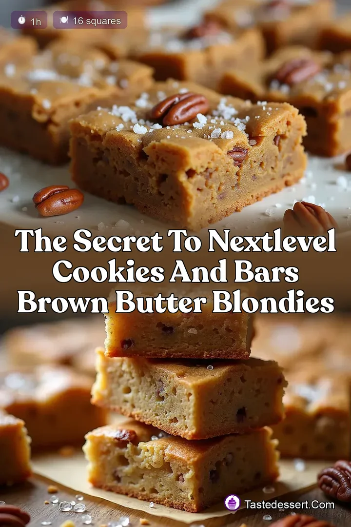 The Secret to NextLevel Cookies and Bars Brown Butter Blondies
