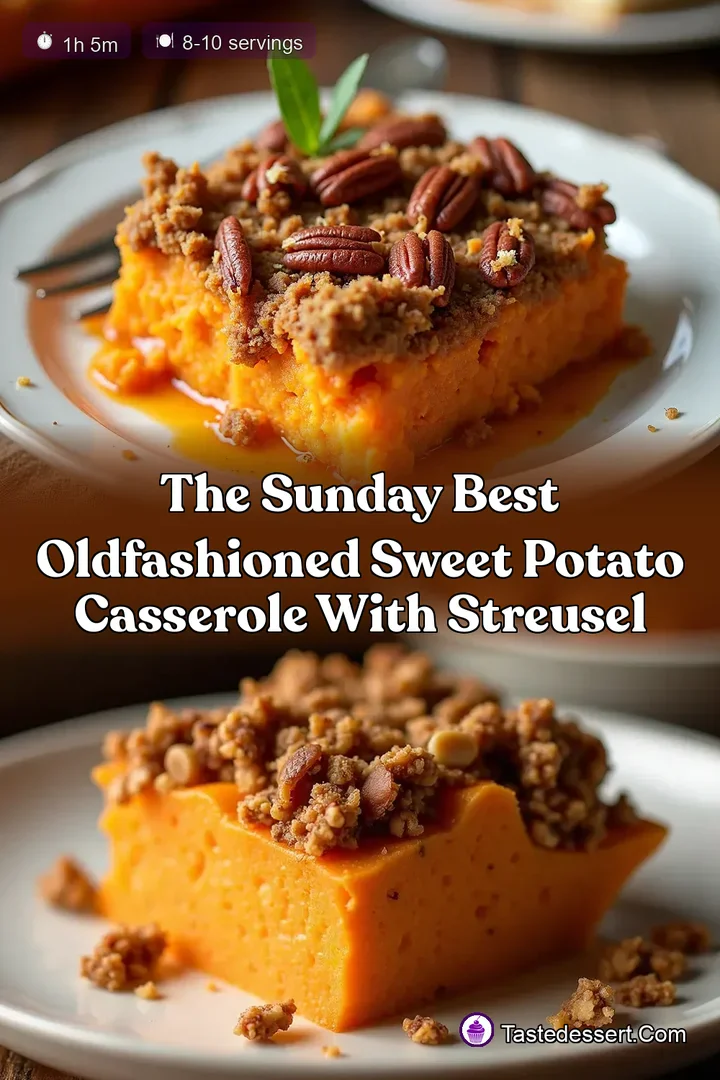 The Sunday Best OldFashioned Sweet Potato Casserole with Streusel
