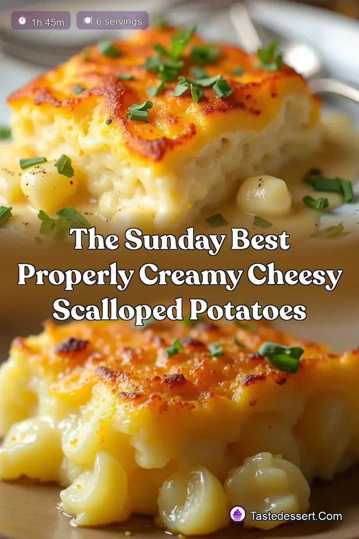The Sunday Best Properly Creamy Cheesy Scalloped Potatoes