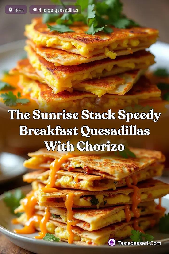 The Sunrise Stack Speedy Breakfast Quesadillas with Chorizo
