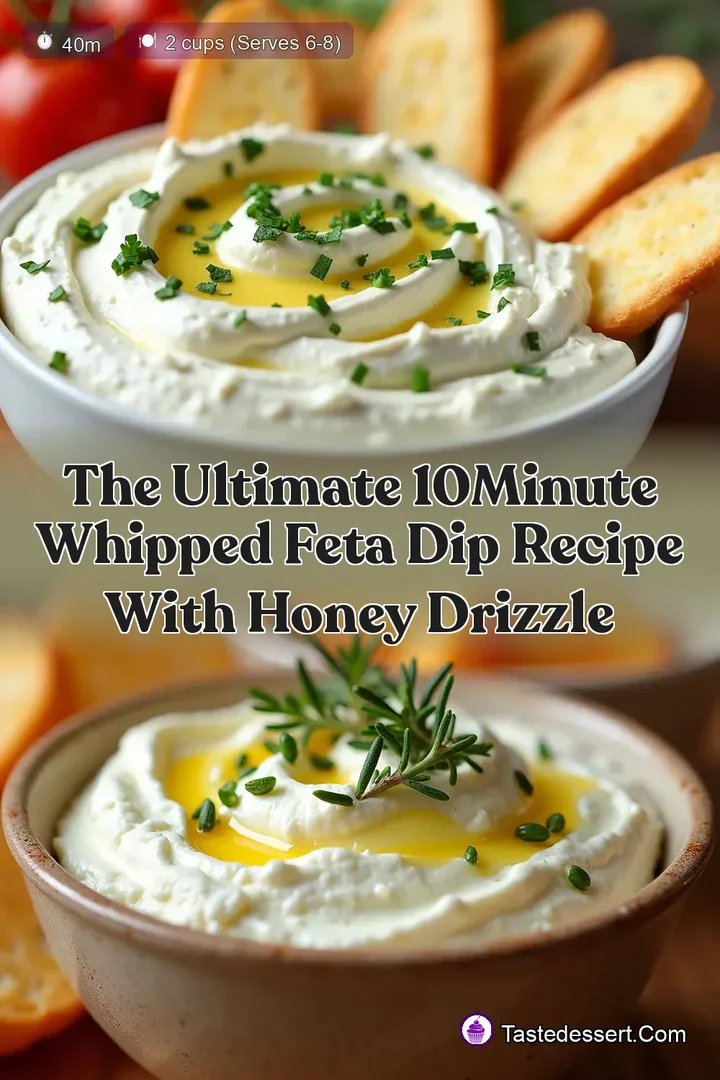The Ultimate 10Minute Whipped Feta Dip Recipe with Honey Drizzle