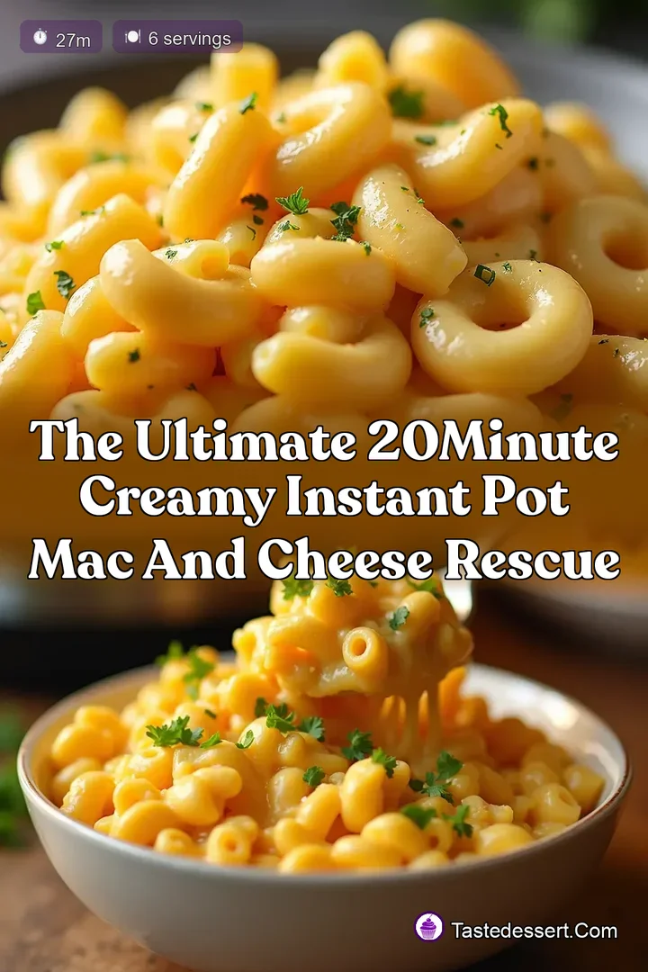 The Ultimate 20Minute Creamy Instant Pot Mac and Cheese Rescue