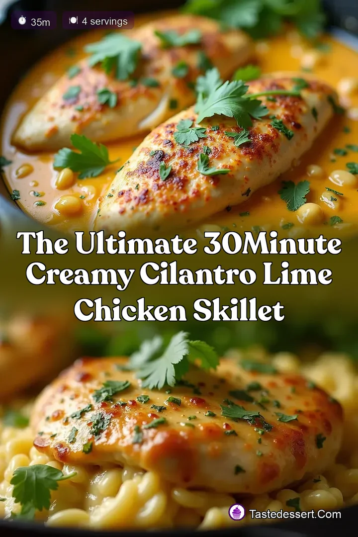 The Ultimate 30Minute Creamy Cilantro Lime Chicken Skillet