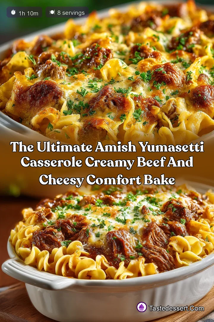 The Ultimate Amish Yumasetti Casserole Creamy Beef and Cheesy Comfort Bake