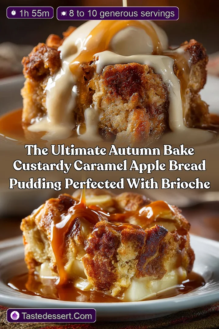 The ultimate autumn bake Custardy Caramel Apple Bread Pudding perfected with Brioche