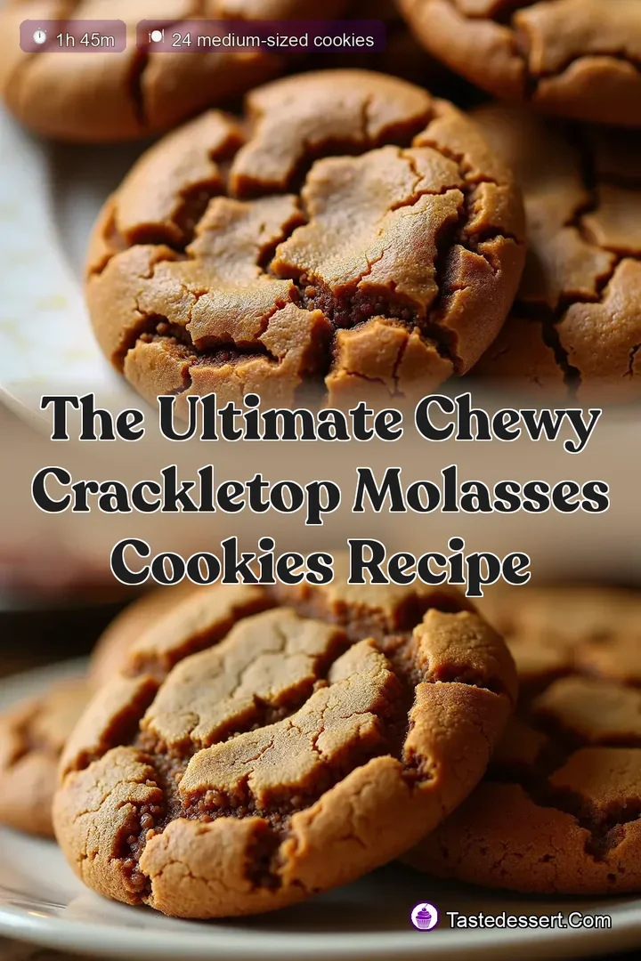 The Ultimate Chewy CrackleTop Molasses Cookies Recipe