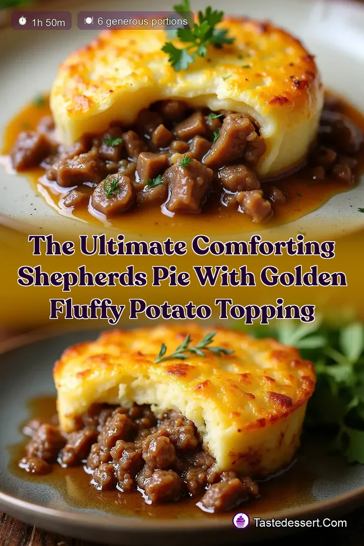 The Ultimate Comforting Shepherds Pie with Golden Fluffy Potato Topping