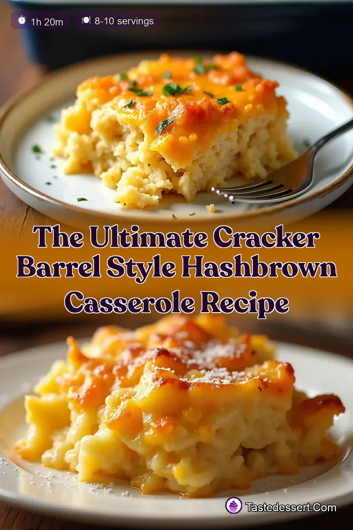 The Ultimate Cracker Barrel Style Hashbrown Casserole Recipe