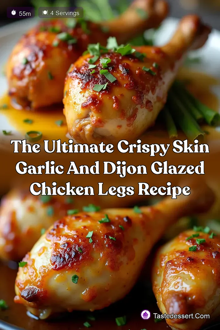 The Ultimate Crispy Skin Garlic and Dijon Glazed Chicken Legs Recipe