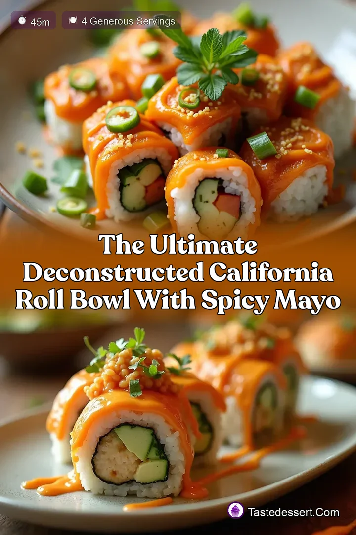 The Ultimate Deconstructed California Roll Bowl with Spicy Mayo