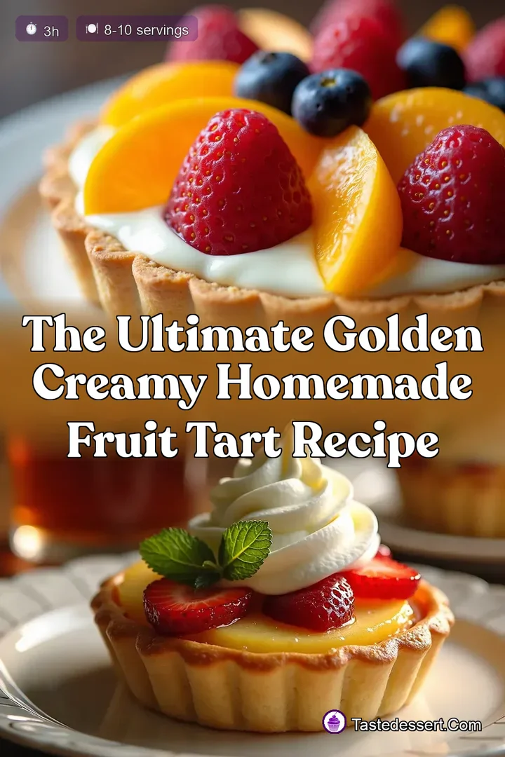 The Ultimate Golden Creamy Homemade Fruit Tart Recipe