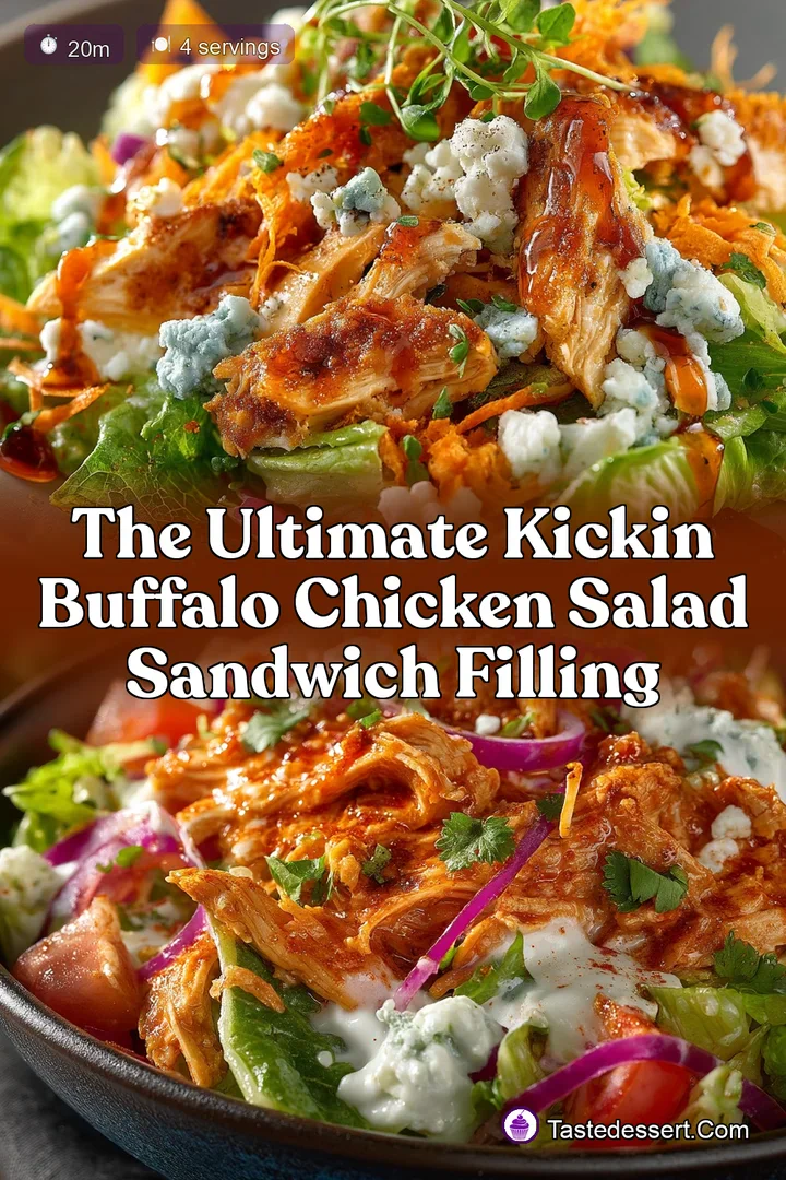 The Ultimate Kickin Buffalo Chicken Salad Sandwich Filling
