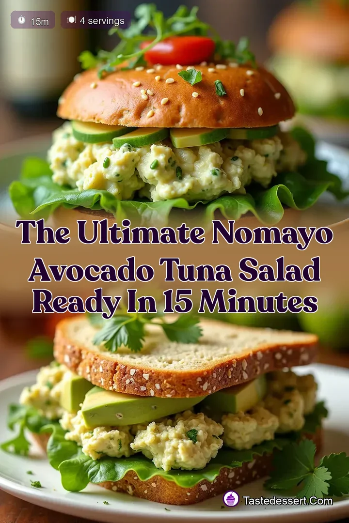 The Ultimate NoMayo Avocado Tuna Salad Ready in 15 Minutes
