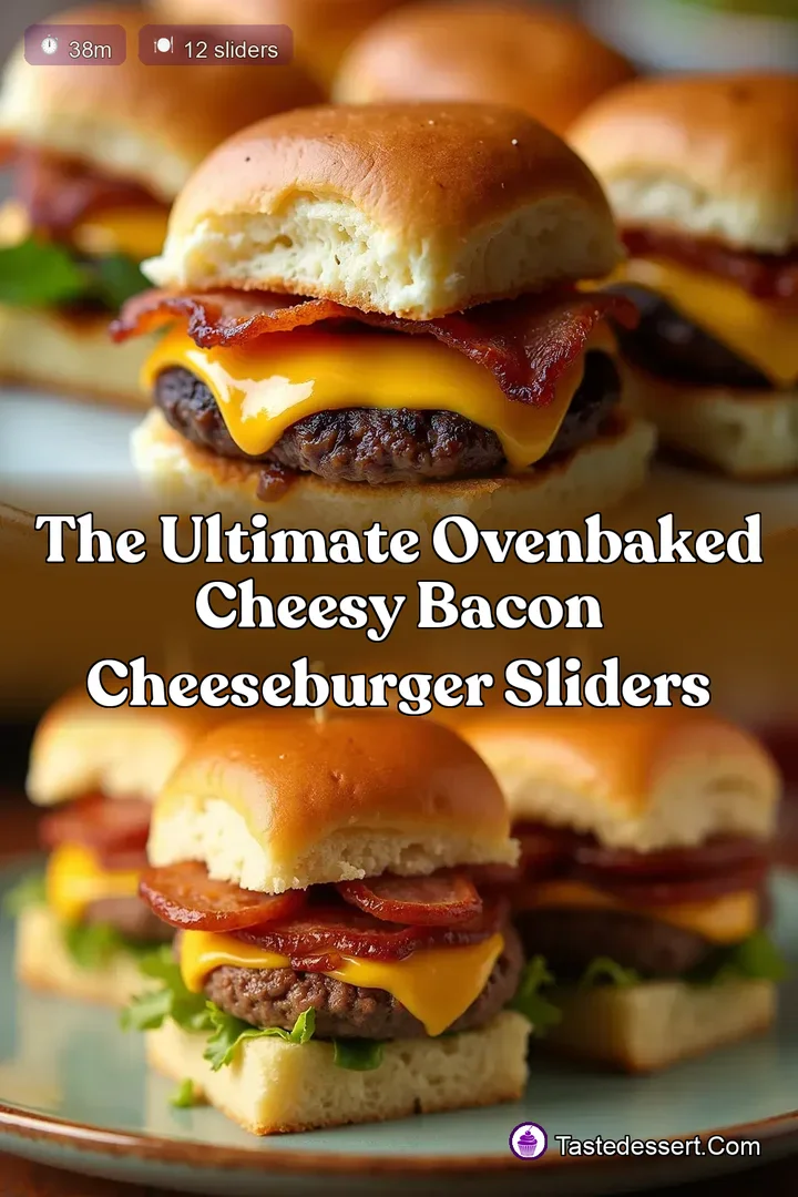 The Ultimate OvenBaked Cheesy Bacon Cheeseburger Sliders