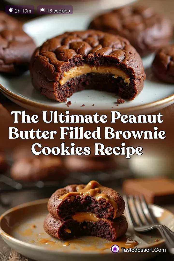 The Ultimate Peanut Butter Filled Brownie Cookies Recipe