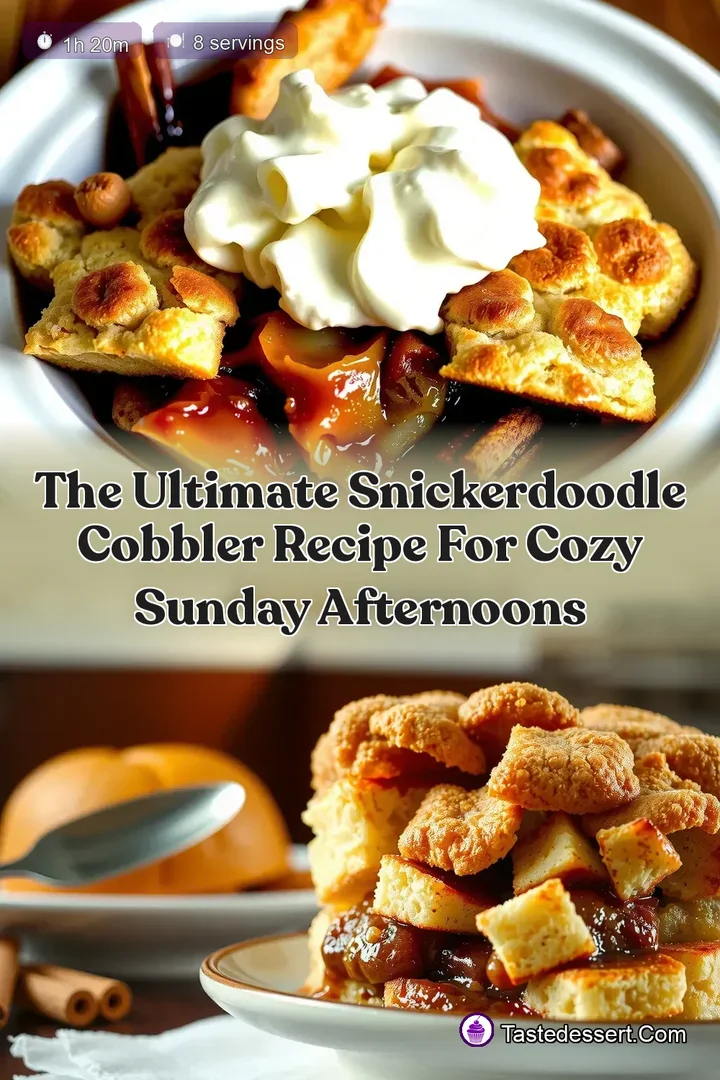 The Ultimate Snickerdoodle Cobbler Recipe for Cozy Sunday Afternoons