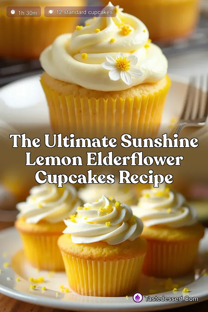 The Ultimate Sunshine Lemon Elderflower Cupcakes Recipe