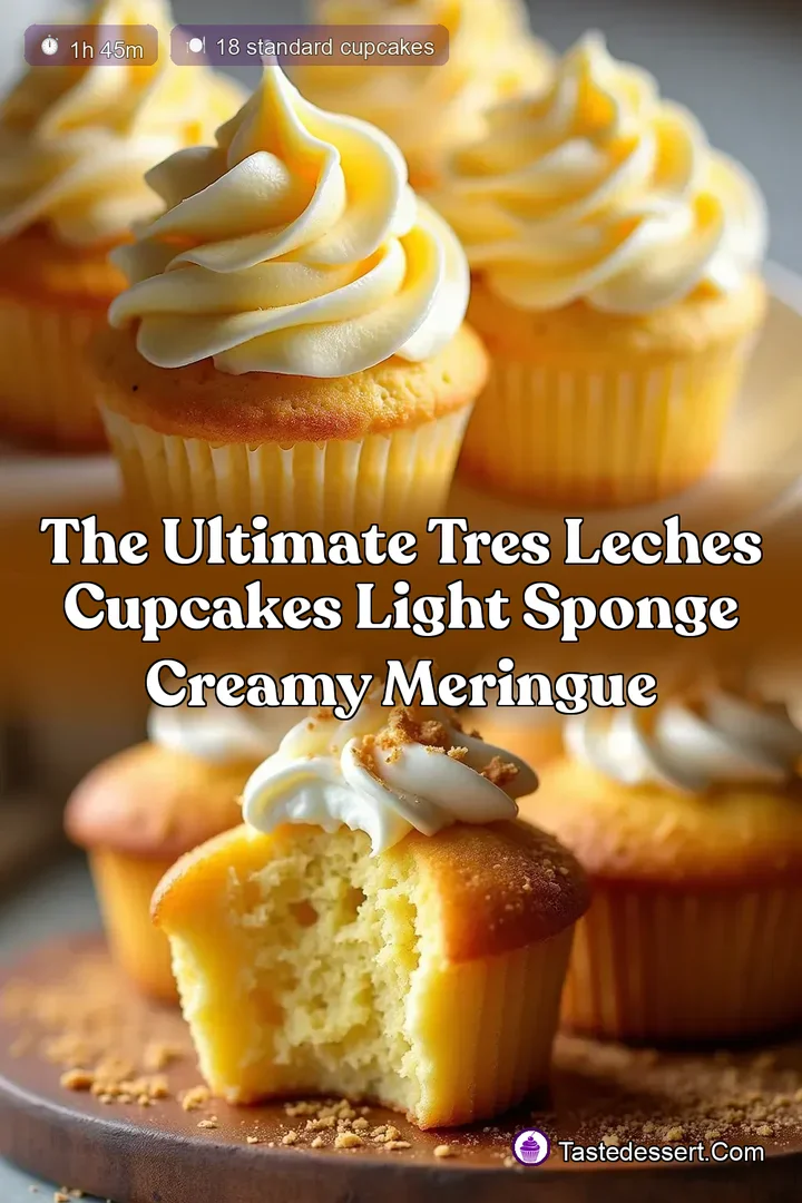The Ultimate Tres Leches Cupcakes Light Sponge Creamy Meringue