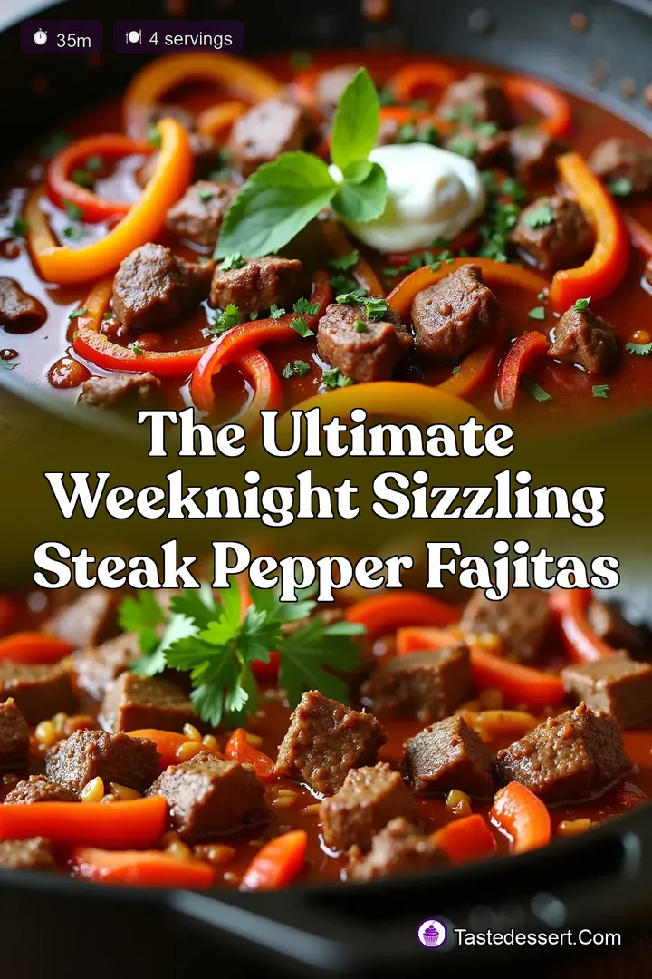 The Ultimate Weeknight Sizzling Steak Pepper Fajitas