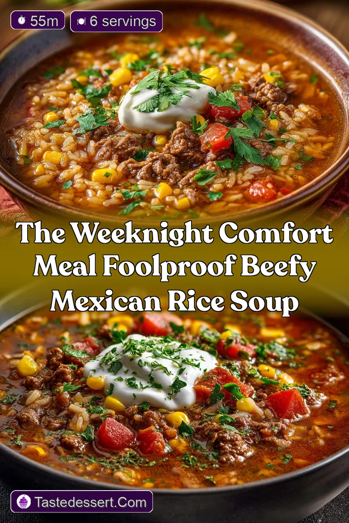 The Weeknight Comfort Meal Foolproof Beefy Mexican Rice Soup