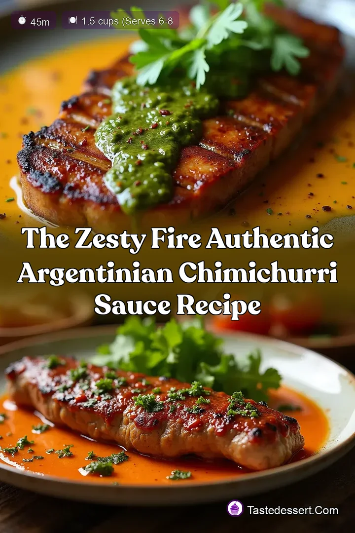 The Zesty Fire Authentic Argentinian Chimichurri Sauce Recipe