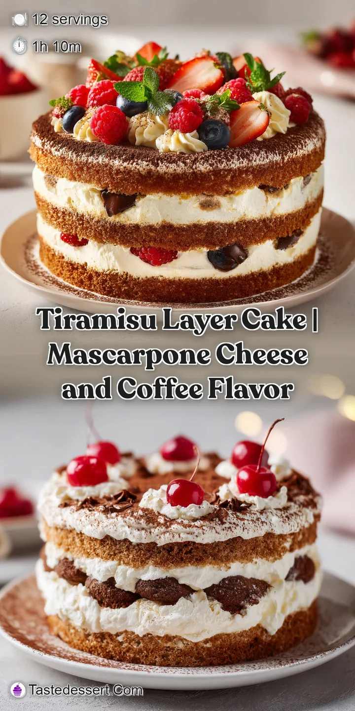 Close-up of soft mascarpone cream mingling with espresso-soaked sponge, topped with a rich cocoa dusting.