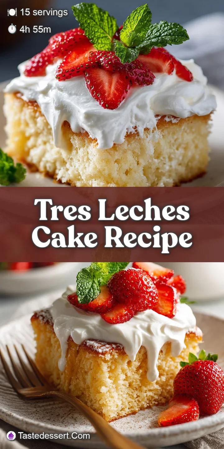 Close-up of tres leches cake showing a porous, saturated sponge and billowing whipped cream; decadent dessert ready to enjoy.