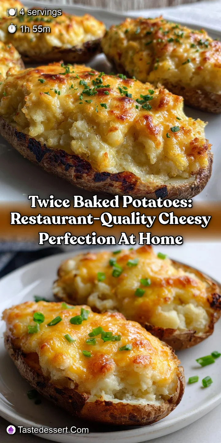 Twice Baked Potatoes: Restaurant-Quality Cheesy Perfection at Home